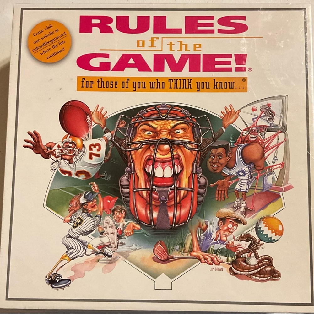 Sports Trivia Board Game Rules of the Game (1995) Poole Enterprises New Sealed